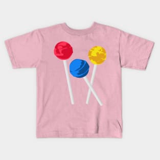 Trio Of Lollipops Kids T-Shirt